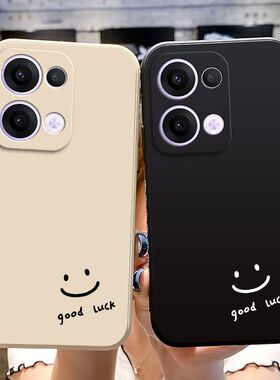 简约笑脸适用oppoReno13手机壳Reno13Pro新款保护套硅胶可爱全包防摔opopreno系列男女opp0pp0pporeno软外壳