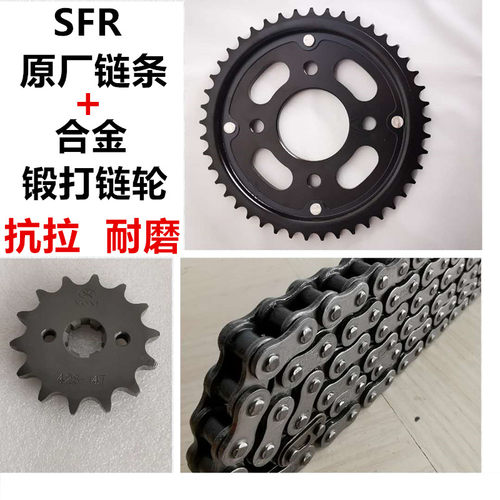 钱江风暴太子牙盘链轮链盘链静音油封链条