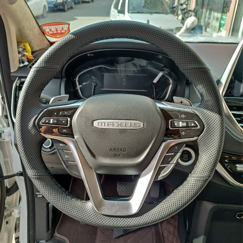 21款大通G10方向盘套 G20 G50 T60 V90 D60 V80专用真皮手缝把套