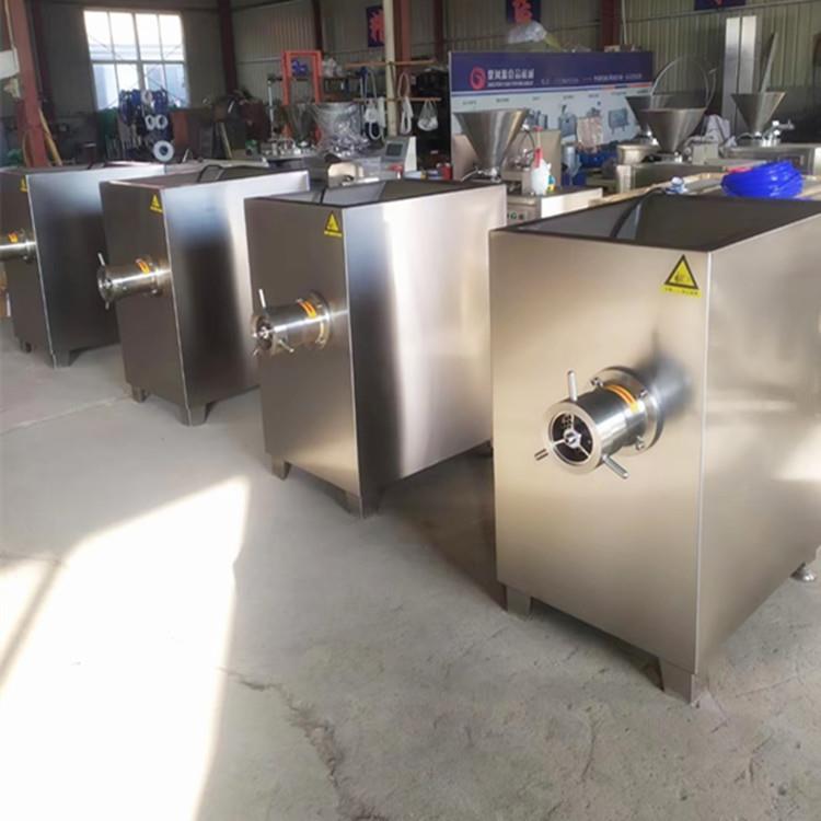 商用大型冻肉绞肉机肉馅快速绞碎机全自动高产量馅料绞切设备