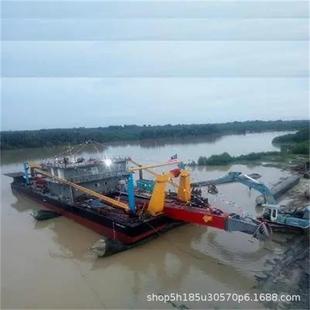 挖泥船清淤水庫設備清淤挖泥船湖泊河道挖沙清淤船 山東河道絞吸式