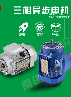雨田2.2W单辊涂布机电机Y2100L-4/RV150三相异步电动机铝壳马达