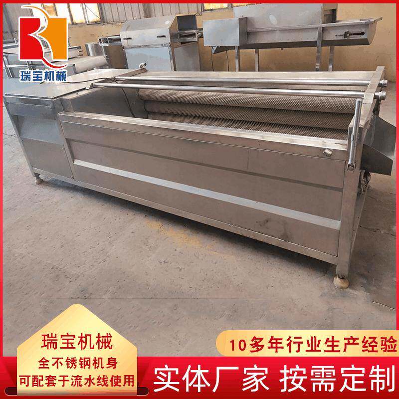 毛刷辊去皮清洗机现货供应大姜去皮清洗机果蔬加工设备