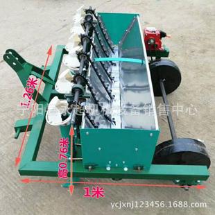 大蒜播种机新款 四轮车带大蒜播种设备拖拉机带播种机大蒜播种机