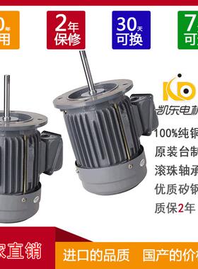 东莞源头厂家销售0.75W铸铁长轴电机三相异步耐高温电机马达