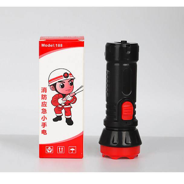 消防手电筒酒店宾馆充电式强光照明紧急照明灯户外家用LED手电筒