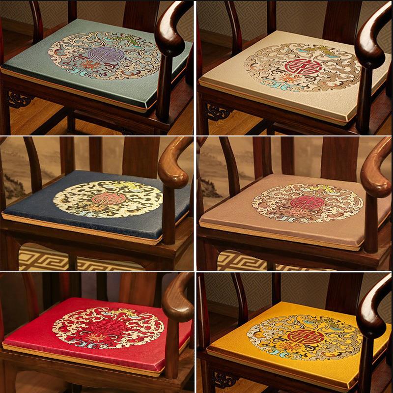 新中国风红木沙发垫实木家具椅垫太师椅扶手椅餐椅垫茶几茶椅垫定