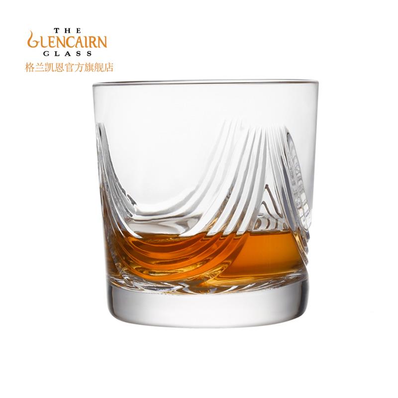 格兰凯恩glencairn 水晶玻璃厚底创意刻花威士忌杯洋酒酒吧酒具