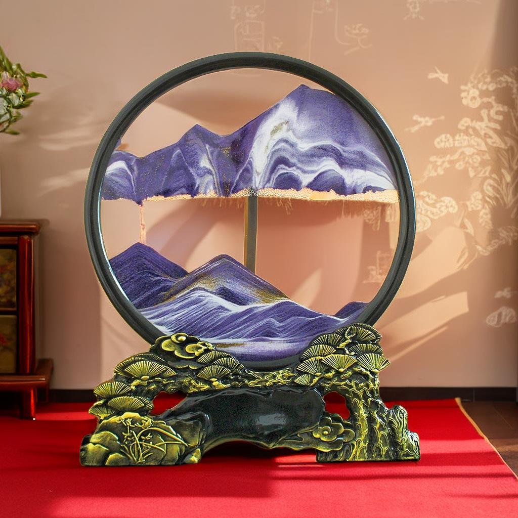 创意沙漏流沙画摆件艺术轻奢装饰品客厅桌面办公室电视柜玄关家居图片