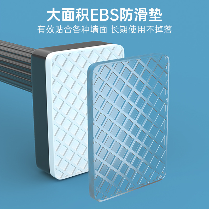 免打孔伸缩晾衣杆卫生间不锈钢收缩挂衣杆衣柜支撑架卧室窗帘挂杆