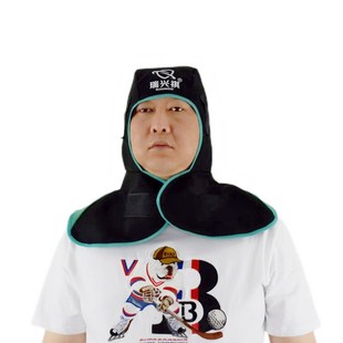 春夏季电焊工披肩帽隔热防烫防火透气焊帽劳保防火阻燃