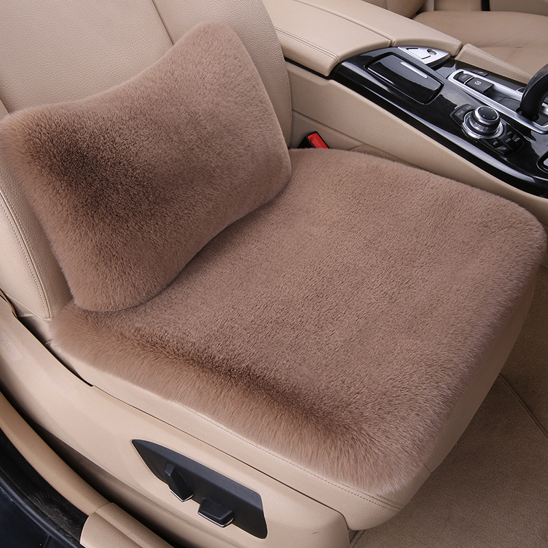 冬季羊毛绒汽车坐垫三件保暖单座无靠背兔毛加厚通用免捆绑车垫,汽车用品/电子/清洗/改装,通用座套/座垫,淘宝优惠券,粉丝福利购,淘宝优惠卷