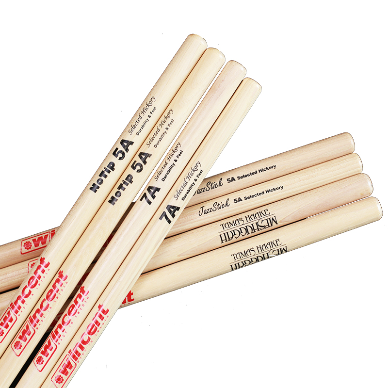 瑞典Wincent 架子鼓鼓棒5 7 5胡桃木爵士鼓练习打鼓槌棍锤一对