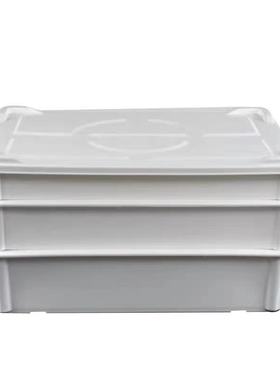 披萨面团醒发箱 商用塑料发酵箱长方形密封和面箱白色周转箱