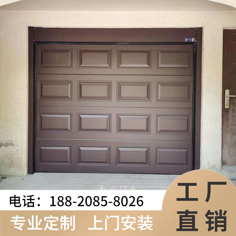 铝合金车库门翻板门别墅电动卷帘门卷闸门防盗遥控工业防盗门