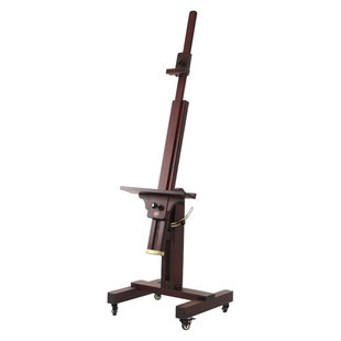 丰画架油画榉木画室平立两用展架美术素描木制单杆画架家用