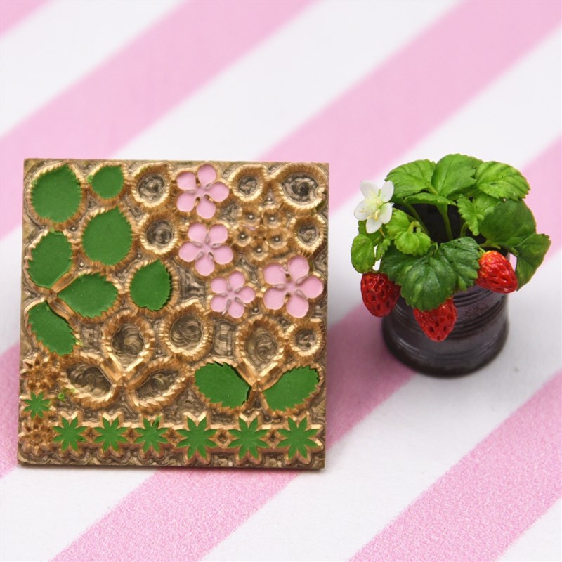 微缩超轻树脂粘土娃用切模 diy精雕金属切模草莓花瓣草莓叶压模具