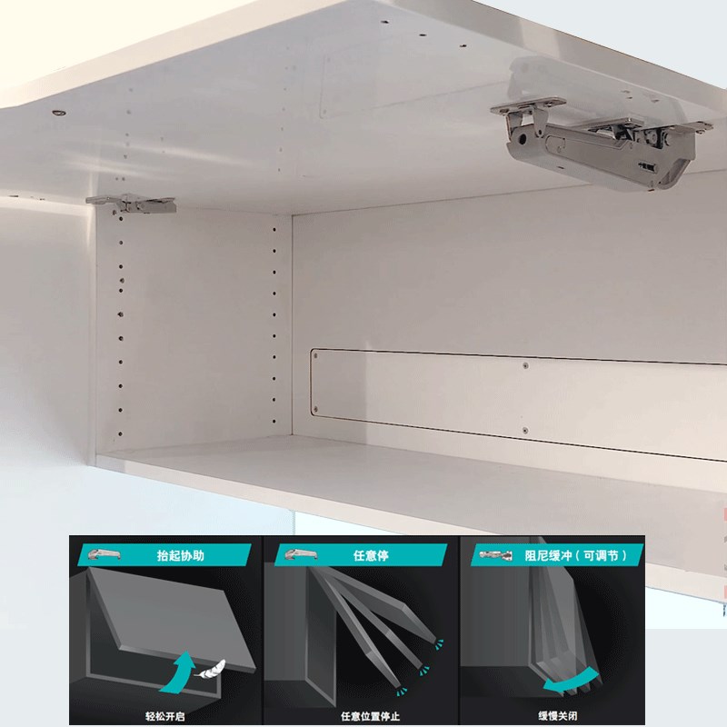 lmp蓝普上翻门随意停支撑杆缓冲抬起上翻门橱阻尼缓冲气撑杆RN
