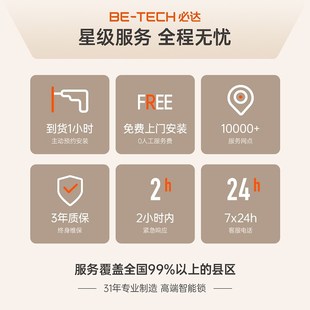 必达o D脸猫眼视智能锁别墅密码锁指纹锁防盗电子锁