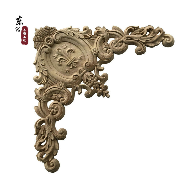 欧式木雕装饰角花 实木木花片
