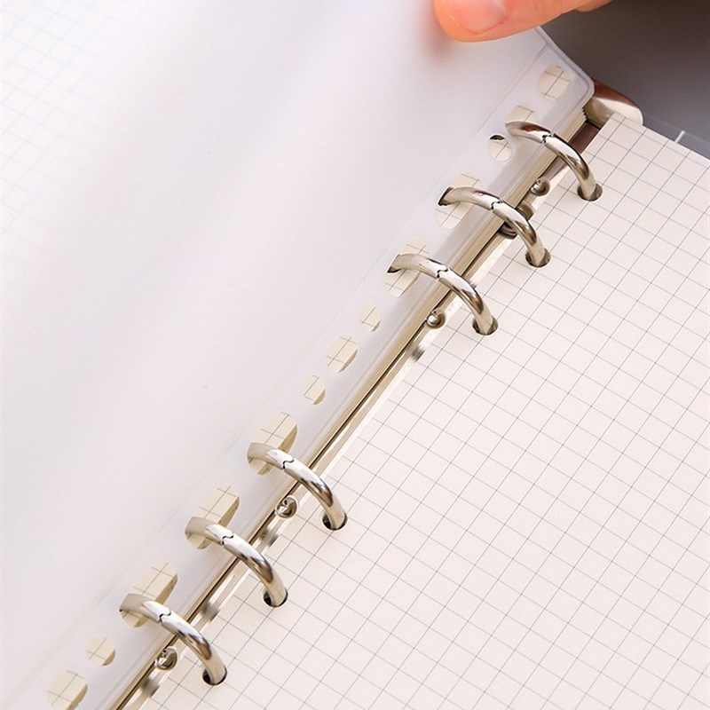 a6存钱袋活页a5活页袋b5拉边袋双孔夹透明拉链袋收纳票据袋a7a6手