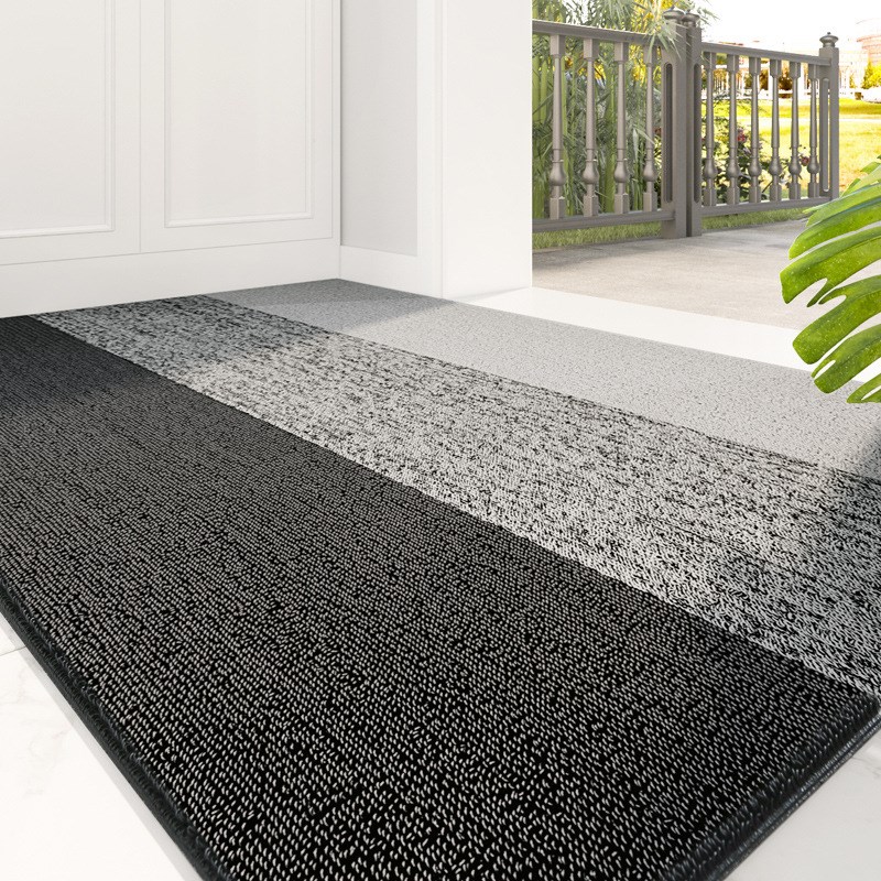 家用入户门地垫别墅玄关门口除尘地毯豪宅防卡门防滑垫条纹毯