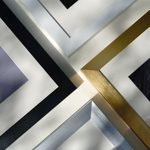 现代铝合金艺术摄影展相框作品展示装饰画框裱框架展览海报框