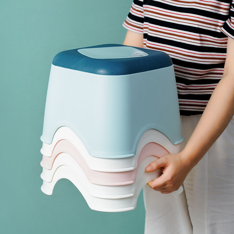 小可叠放加厚塑料矮凳家用子宝宝板凳浴室洗澡换鞋方凳