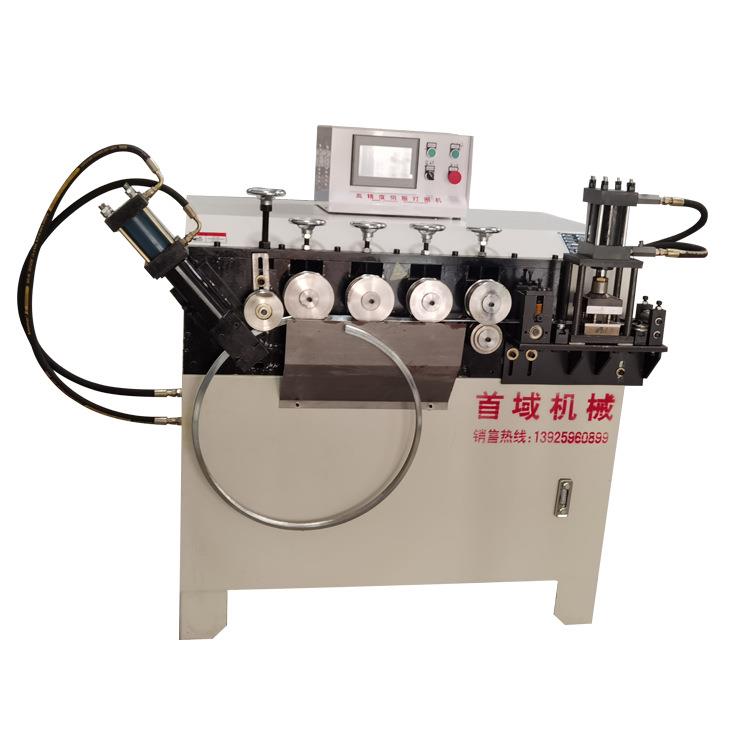 不锈钢带卷圆机镀锌桶箍成型机江苏伺服钢筋打圈机风管炉架打圈机