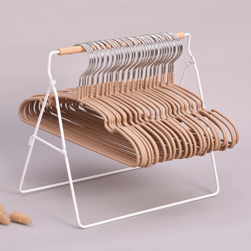 金属免打孔衣架收纳整理架阳台卧室衣架置物架可移动衣挂存放架
