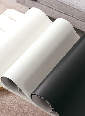 灰色白色哑光桌布桌垫现代纯黑色台布茶几垫保护膜餐桌布