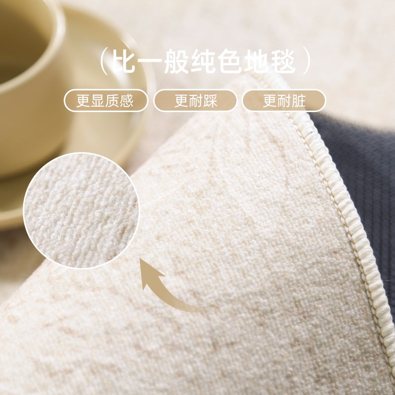 地毯客厅法式防滑耐脏沙发茶几毯2024新款防水可擦免洗家用地垫子