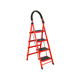 梯子室内字梯四五步踏板爬梯伸缩加厚防滑扶手梯