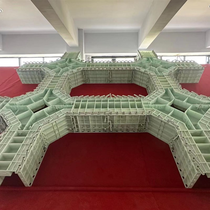 护坡拱形骨架模具 框格梁塑料模具 边坡骨架墙板现浇塑料浇筑钢模