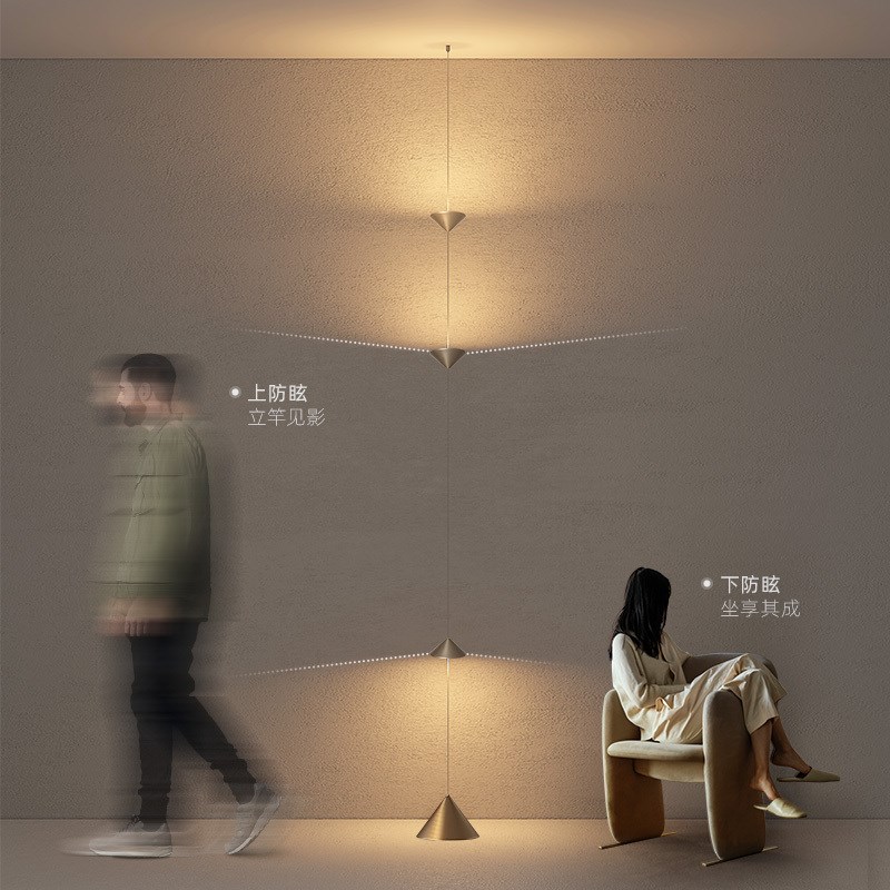 iiln卧室床头时光沙漏吊灯个性创意极简氛围落地灯客厅背景墙