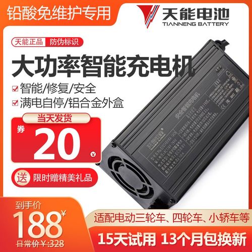 天能新能源铅酸充电器电动三轮四轮车大功率电动车