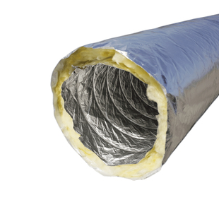 保温铝箔通风管中央空调送风软接风盘管岩棉夹筋伸缩导风分风口