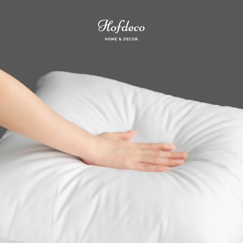 全棉仿羽绒枕芯超柔软蓬松回弹慢靠垫抱枕头芯内胆防过敏可机洗