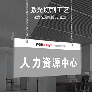 档吊挂标识牌订做公司办公区域标牌柜台窗口收银台医院挂号处悬挂