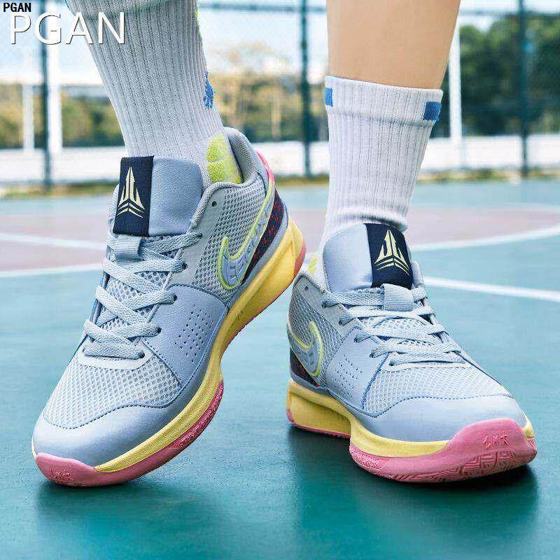 莫兰特一代篮球鞋鸳鸯儿童小码气垫运动鞋男女学生实战摩擦有声音