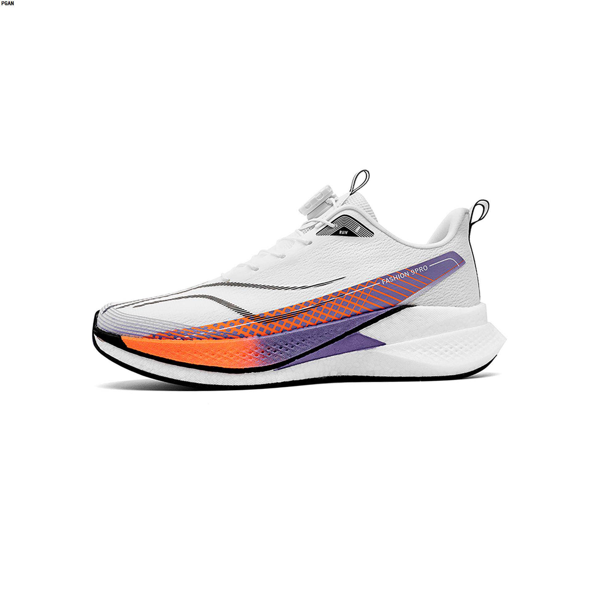 无碳板跑步鞋男女款超轻减震初中生小学生青少年大童旋转扣运动鞋