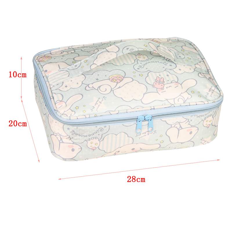 爱卡通防水布饭盒袋铝箔大号学生保温冷野餐便当包手提拎包