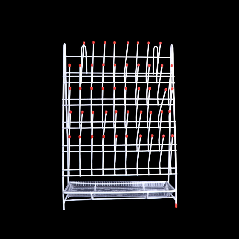 实验室滴水架 2  55位烧杯烧瓶试管沥水架铁制喷塑 实验室支架