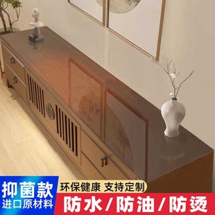 透明电视柜桌垫软玻璃防烫防油桌布加厚透明防水耐脏免洗无味家用