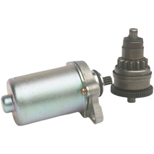 适用开禧两冲150引擎原厂配件2T电启动电机马达过桥齿甩轮磁钢