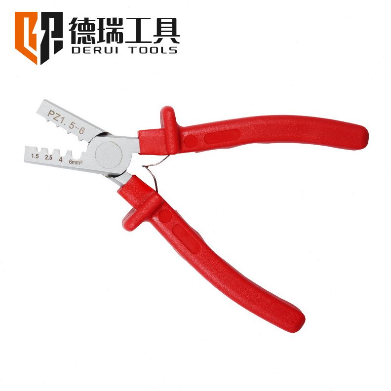源头厂家德瑞工具PZ 1.5-6德式小型压线钳套管式端子压接钳