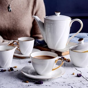 欧式 下午茶茶具套 咖啡杯套装 咖啡套具家用陶瓷红茶杯壶骨瓷英S式