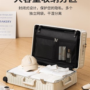 前置开口行李箱万向轮女拉杆箱20寸登机皮箱多功能U充电旅行箱男2