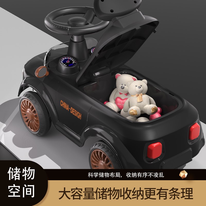宝宝扭扭车1-3岁儿童四轮无脚踏可坐学步滑滑溜溜平衡音乐玩具车