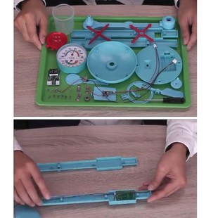 儿童科学设备气象仪电子数字风力风速测量器风向温湿度降雨量